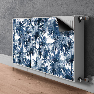 Cache radiateur déco Palmiers tropicaux