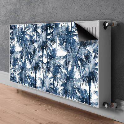 Cache radiateur déco Palmiers tropicaux