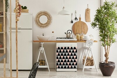 Aimant décoratif pour lave-vaisselle Triangles géométriques