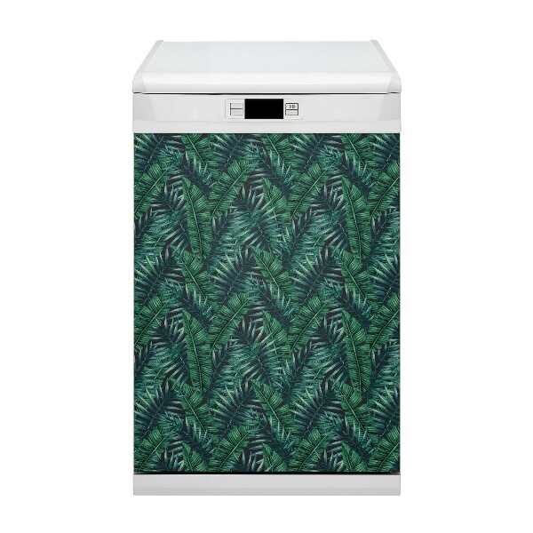 Deco magnetique pour lave vaisselle Feuilles tropicales