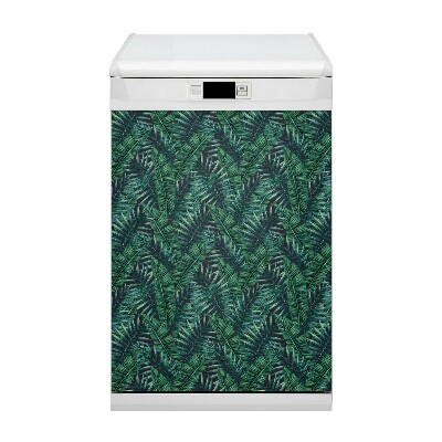 Deco magnetique pour lave vaisselle Feuilles tropicales