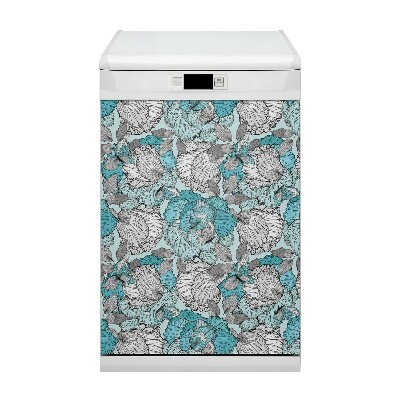 Magnet pour lave vaisselle Motif floral
