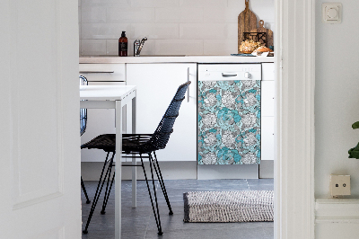 Magnet pour lave vaisselle Motif floral
