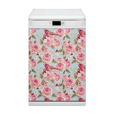 Aimant de couvercle de lave-vaisselle Roses anglaises