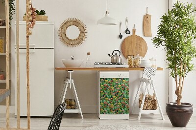 Aimant décoratif pour lave-vaisselle Cactus à fleurs