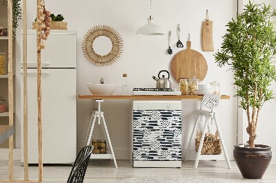 Aimant décoratif pour lave-vaisselle Peinture abstraite