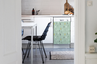 Aimant décoratif pour lave-vaisselle Feuilles