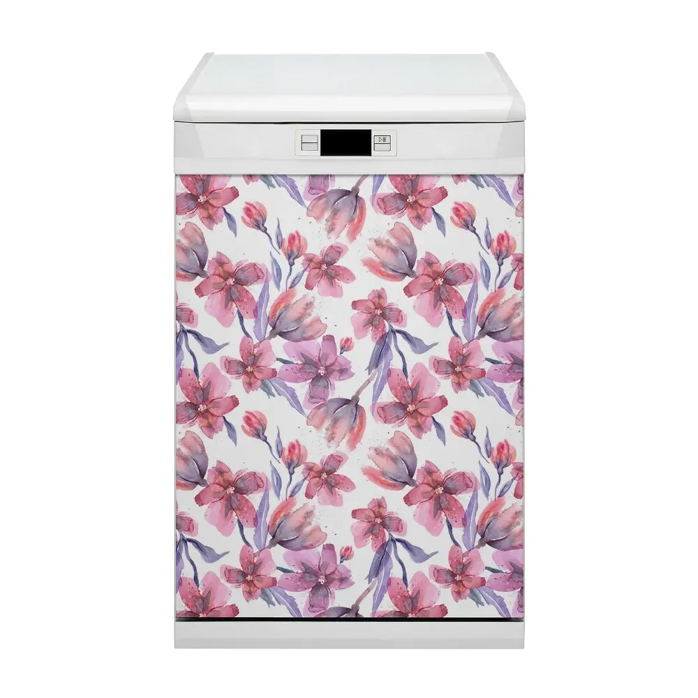 Vinyle et autocollants lave vaisselle fleurs marguerites