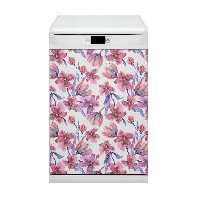 Aimant décoratif pour lave-vaisselle Fleurs pastel