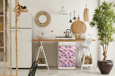 Aimant décoratif pour lave-vaisselle Fleurs pastel