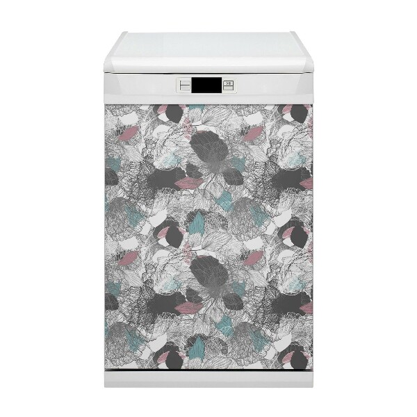 Aimant décoratif pour lave-vaisselle Motif floral