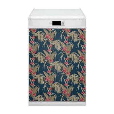 Magnet pour lave vaisselle Palmiers tropicaux
