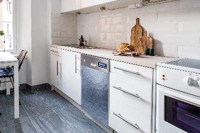 Aimant décoratif pour lave-vaisselle Abstraction d'argent