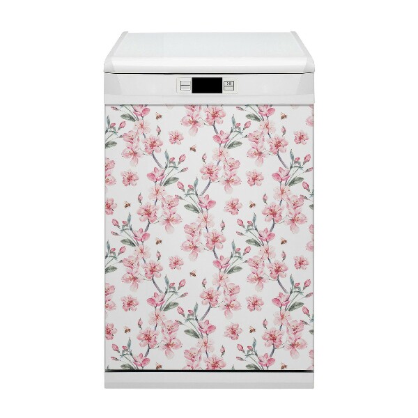 Aimant de couvercle de lave-vaisselle Fleurs subtiles