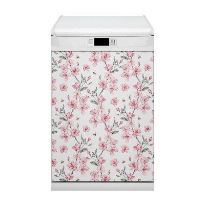 Aimant de couvercle de lave-vaisselle Fleurs subtiles