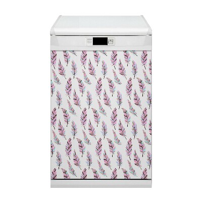 Magnet pour lave vaisselle Plumes roses