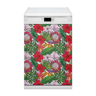 Magnet pour lave vaisselle Fleurs colorées