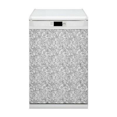 Deco magnetique pour lave vaisselle Feuilles dessinées