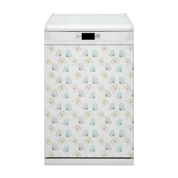 Aimant décoratif pour lave-vaisselle Papillons
