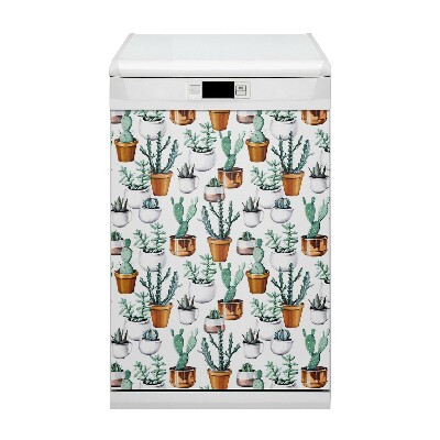 Aimant décoratif pour lave-vaisselle Cactus dans des pots