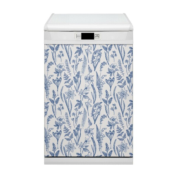 Aimant décoratif pour lave-vaisselle Fleurs de forêt