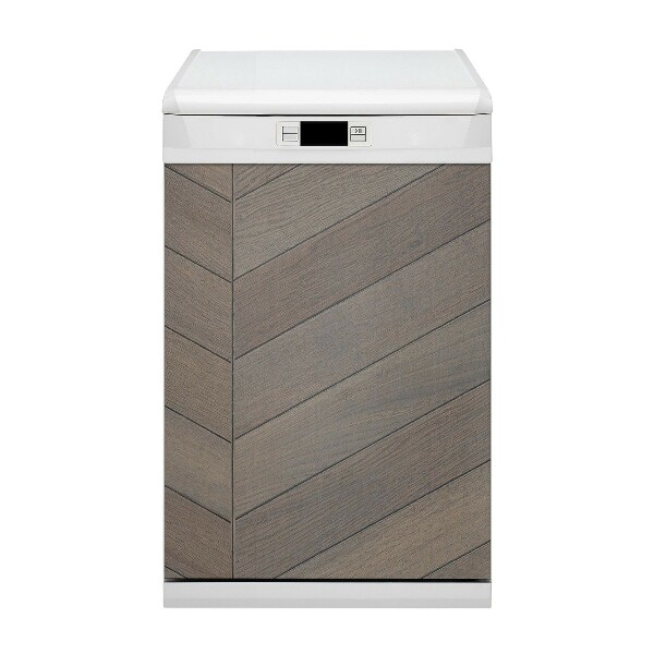 Aimant décoratif pour lave-vaisselle Parquet brun