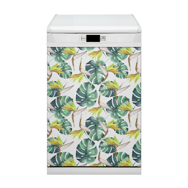 Magnet pour lave vaisselle Feuilles exotiques