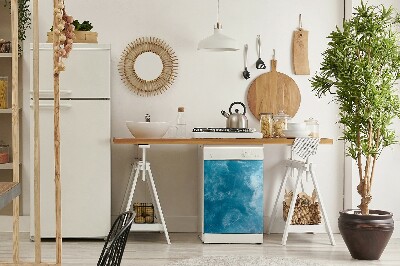 Aimant décoratif pour lave-vaisselle Vagues bleues