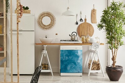 Aimant décoratif pour lave-vaisselle Vagues bleues