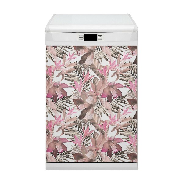 Aimant décoratif pour lave-vaisselle Rose tropical