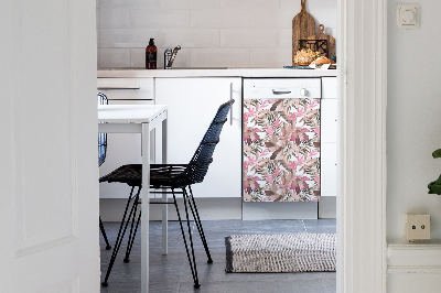 Aimant décoratif pour lave-vaisselle Rose tropical