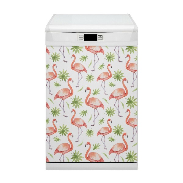 Magnet pour lave vaisselle Flamants
