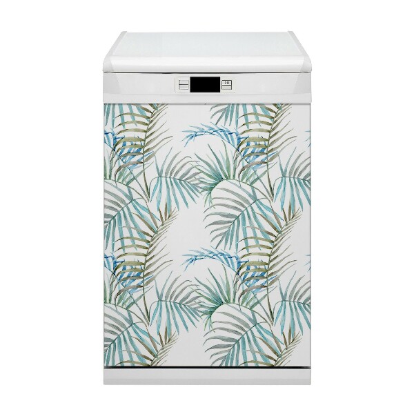 Deco magnetique pour lave vaisselle Feuilles tropicales
