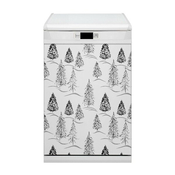 Magnet pour lave vaisselle Arbre de Noël d'hiver