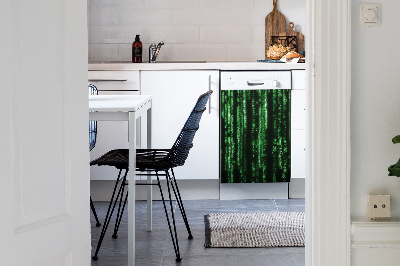 Aimant décoratif pour lave-vaisselle Signes verts