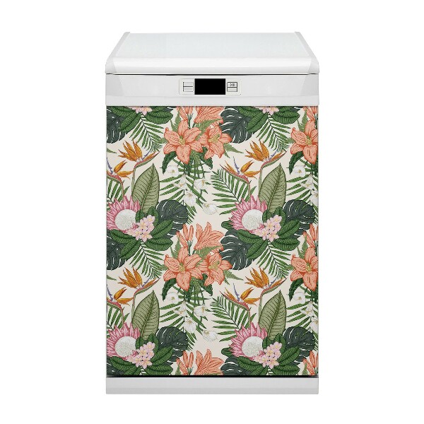 Deco magnetique pour lave vaisselle Fleurs murales