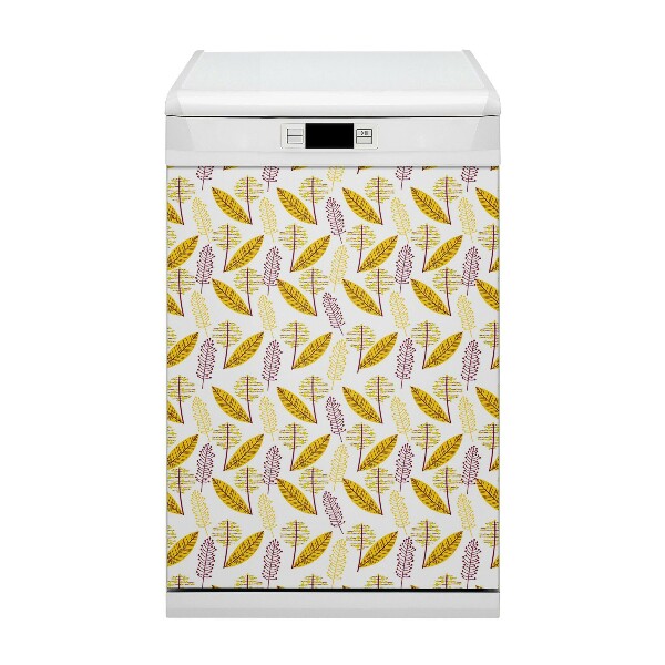 Aimant décoratif pour lave-vaisselle Feuilles d'automne