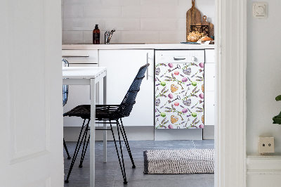 Deco magnetique pour lave vaisselle Vieilles clés rétro