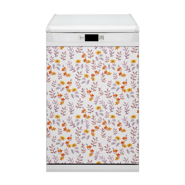Aimant décoratif pour lave-vaisselle Fleurs peintes