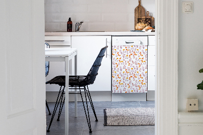 Aimant décoratif pour lave-vaisselle Fleurs peintes