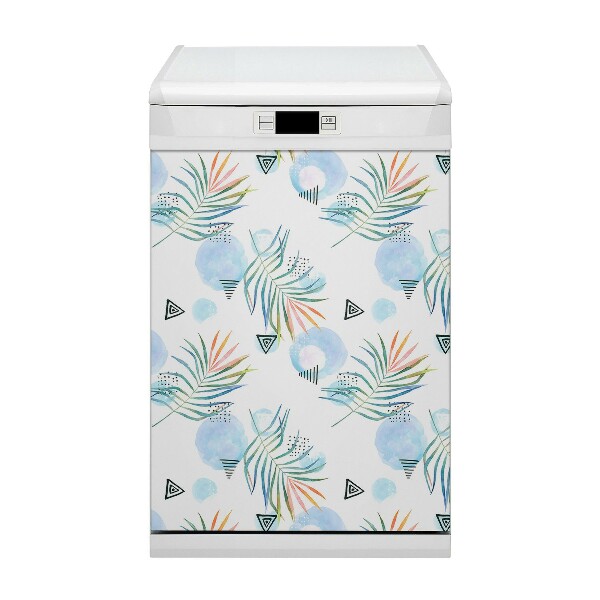 Aimant décoratif pour lave-vaisselle Modèle tropical