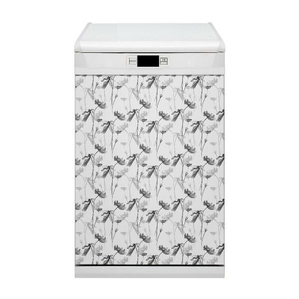 Magnet pour lave vaisselle Fleur de graines de pavot