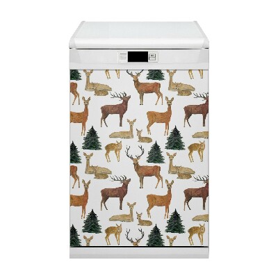 Deco magnetique pour lave vaisselle Cerf