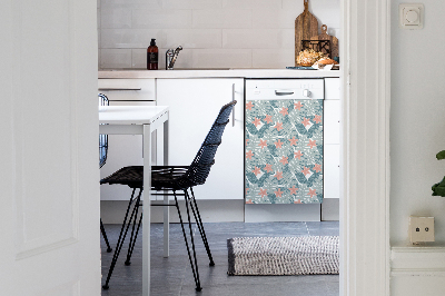 Deco magnetique pour lave vaisselle Murale tropicale