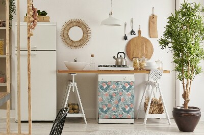 Deco magnetique pour lave vaisselle Murale tropicale