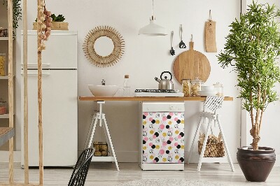 Aimant décoratif pour lave-vaisselle Points géométriques