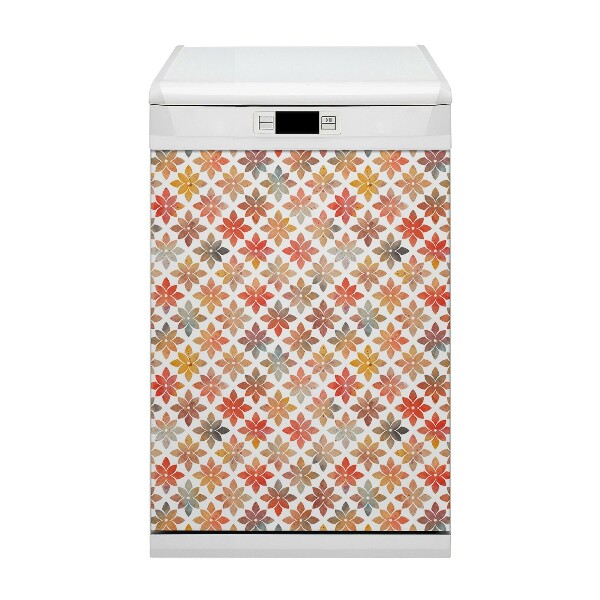 Aimant de couvercle de lave-vaisselle Motif floral