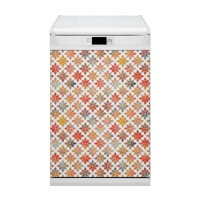 Aimant de couvercle de lave-vaisselle Motif floral