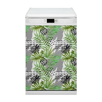 Aimant décoratif pour lave-vaisselle Feuilles tropicales