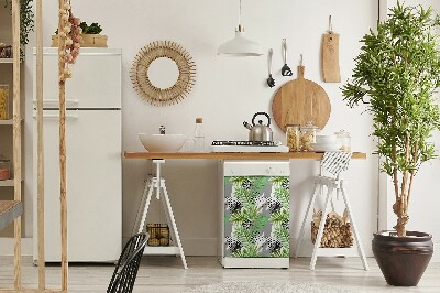 Aimant décoratif pour lave-vaisselle Feuilles tropicales